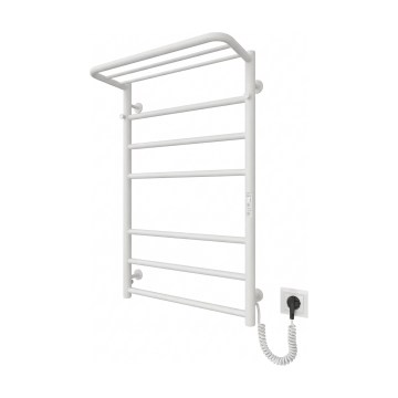 Badkamer handdoekradiator HOME 95W/230V 77x53 cm RVS/wit rechts