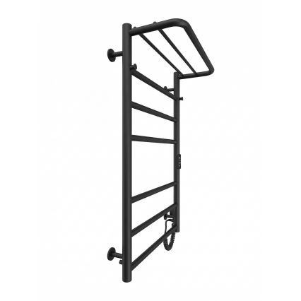 Badkamer handdoekradiator HOME 95W/230V 77x53 cm RVS/zwart rechts