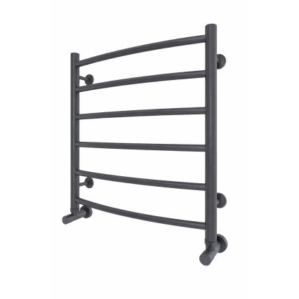Badkamer handdoekradiator INOX CLASSIC 122W/230V 57x53 cm RVS/antraciet