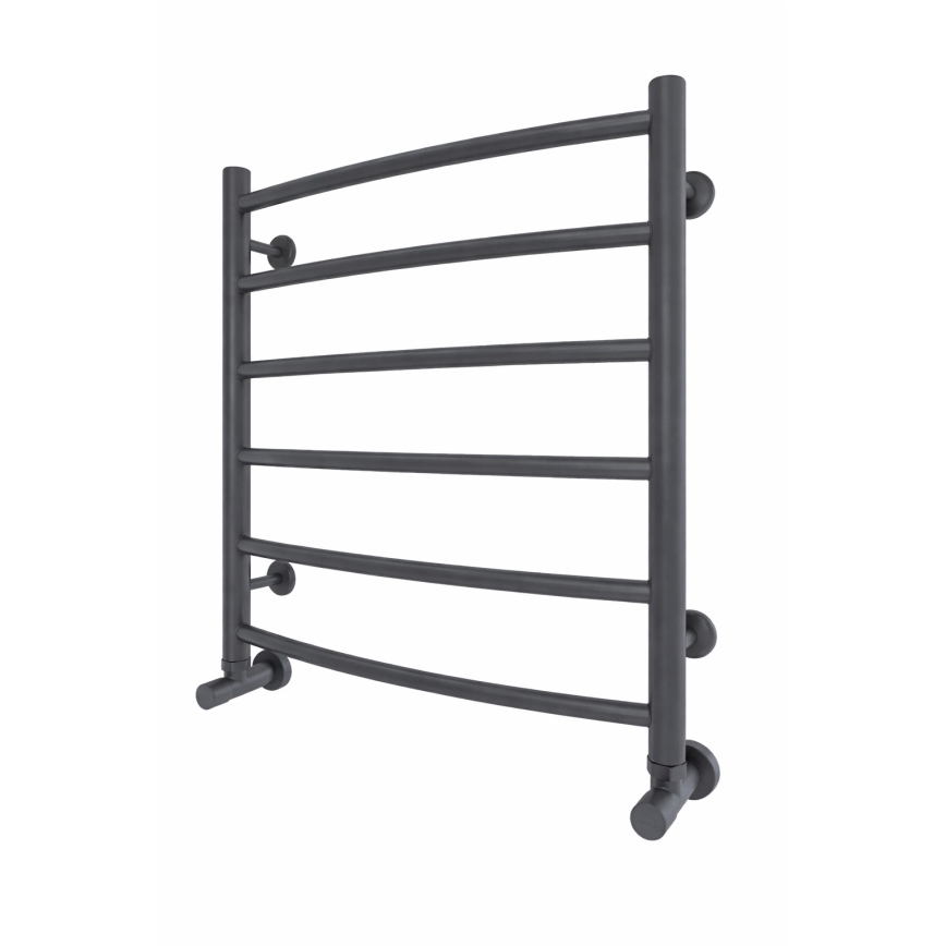 Badkamer handdoekradiator INOX CLASSIC 122W/230V 57x53 cm RVS/antraciet
