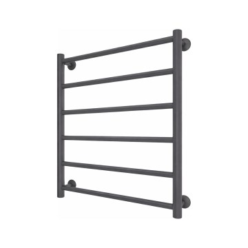 Badkamer handdoekradiator INOX FLAT 122W/230V 57x43 cm rvs/antraciet