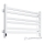 Badkamer-handdoekradiator met thermostaat AVANGARD 316W/230V 50,6 cm IP44 wit rechts vierkant
