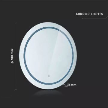Badkamer LED Achtergrond Spiegel Lamp LED/25W/230V 3000/4000/6400K IP44