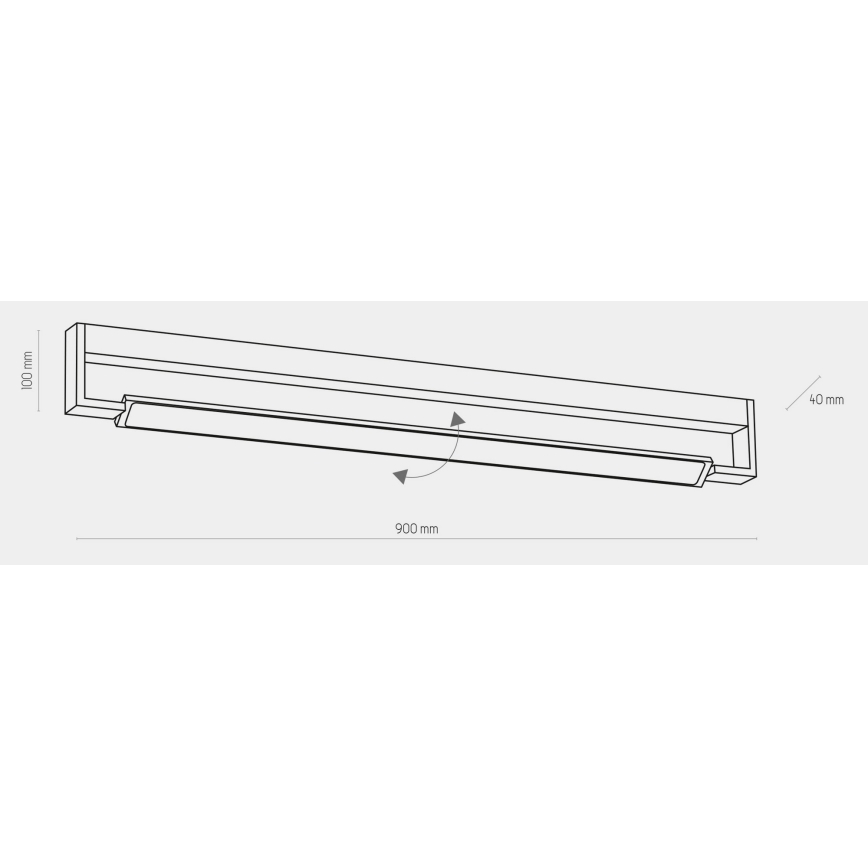 Badkamer LED Wand Lamp DEKSTER LED/36W/230V IP44 wit