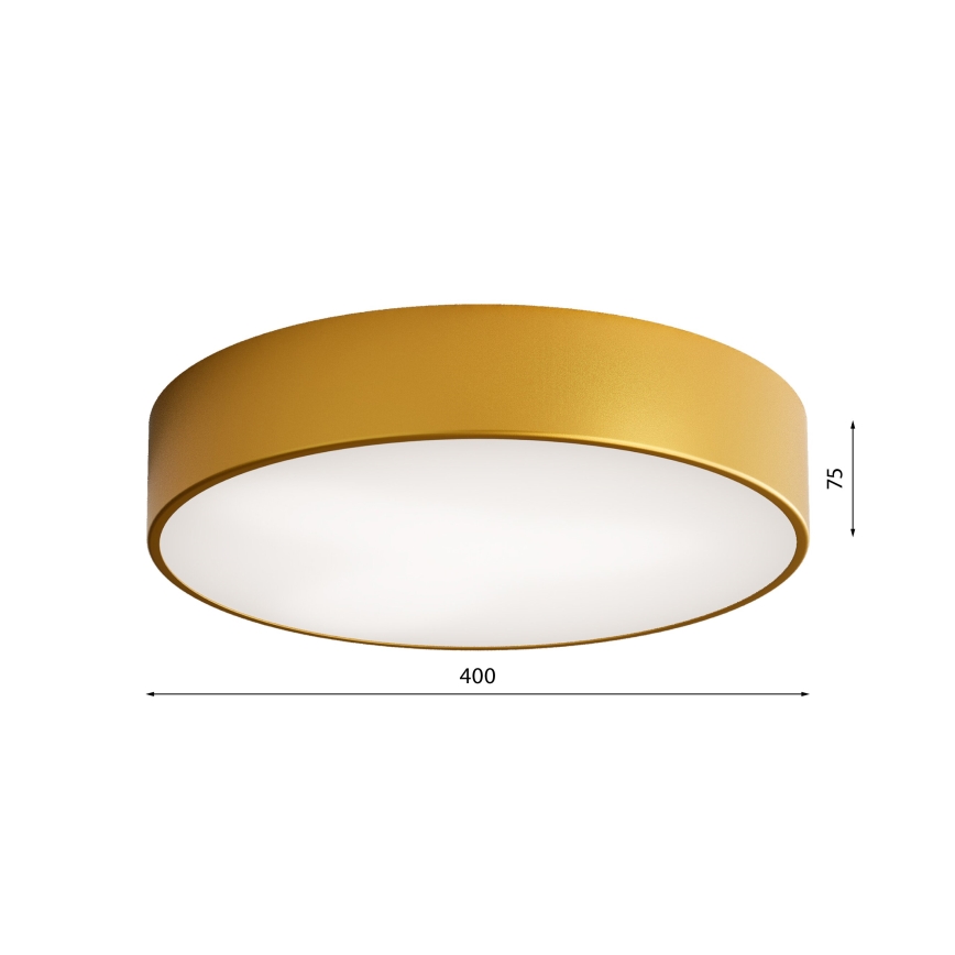 Badkamer Plafond Lamp CLEO 3xE27/24W/230V d. 40 cm goud IP54