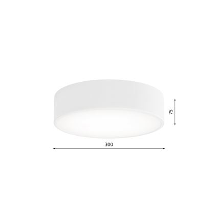 Badkamer plafondlamp CLEO 2xE27/24W/230V d. 30 cm wit IP54