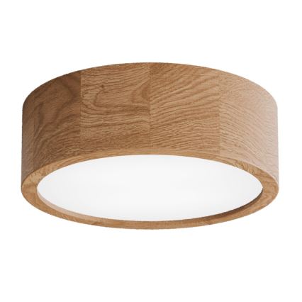 Badkamer plafondlamp CLEO 2xE27/24W/230V IP54 diameter 27,5 cm eiken