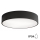 Badkamer plafondlamp CLEO 3xE27/24W/230V d. 40 cm zwart IP54