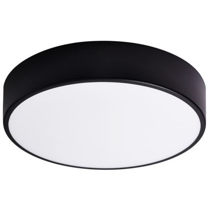 Badkamer plafondlamp CLEO 3xE27/24W/230V d. 40 cm zwart IP54