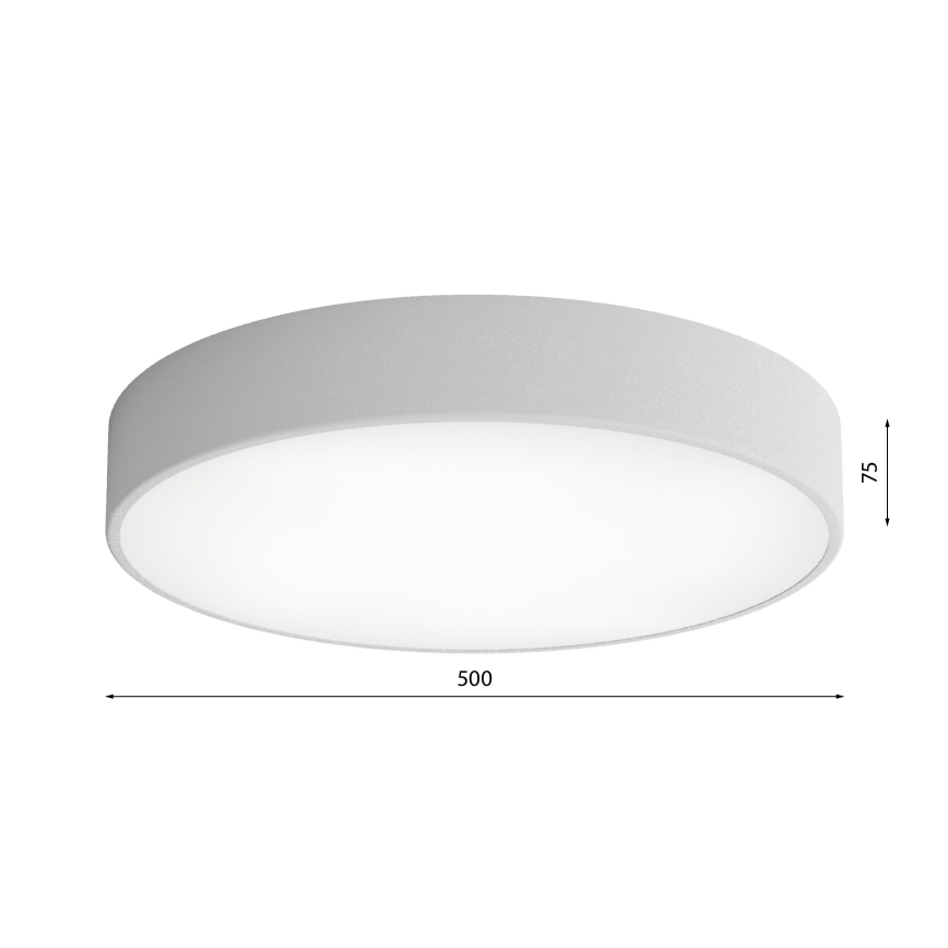 Badkamer plafondlamp CLEO 4xE27/24W/230V diameter 50 cm grijs IP54