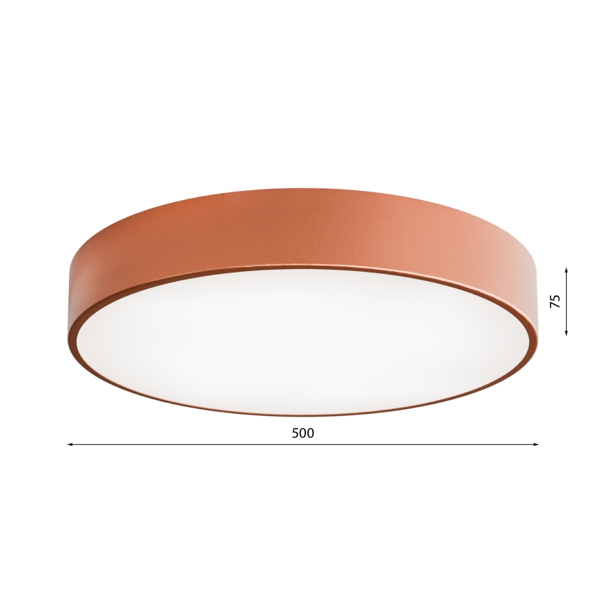 Badkamer plafondlamp CLEO 4xE27/24W/230V diameter 50 cm koper IP54
