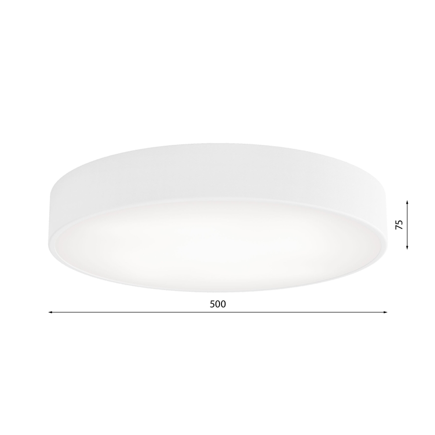 Badkamer plafondlamp CLEO 4xE27/24W/230V diameter 50 cm wit IP54