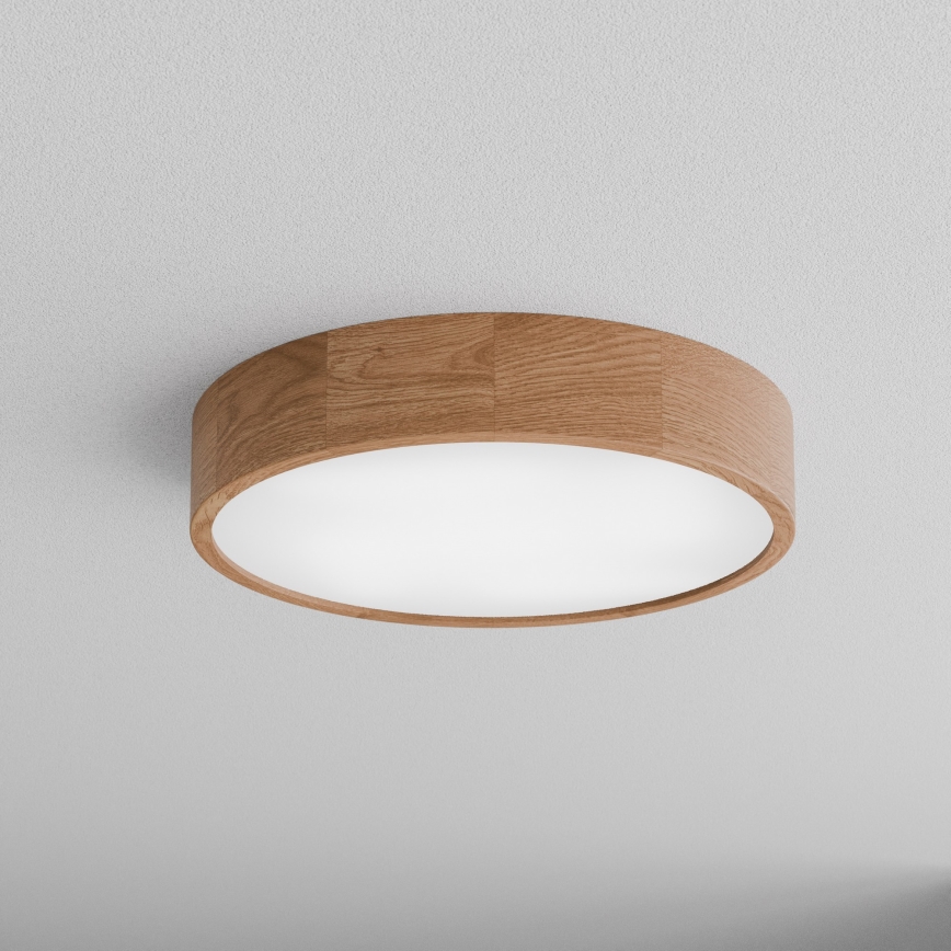 Badkamer plafondlamp CLEO 4xE27/24W/230V IP54 diameter 47,5 cm eiken