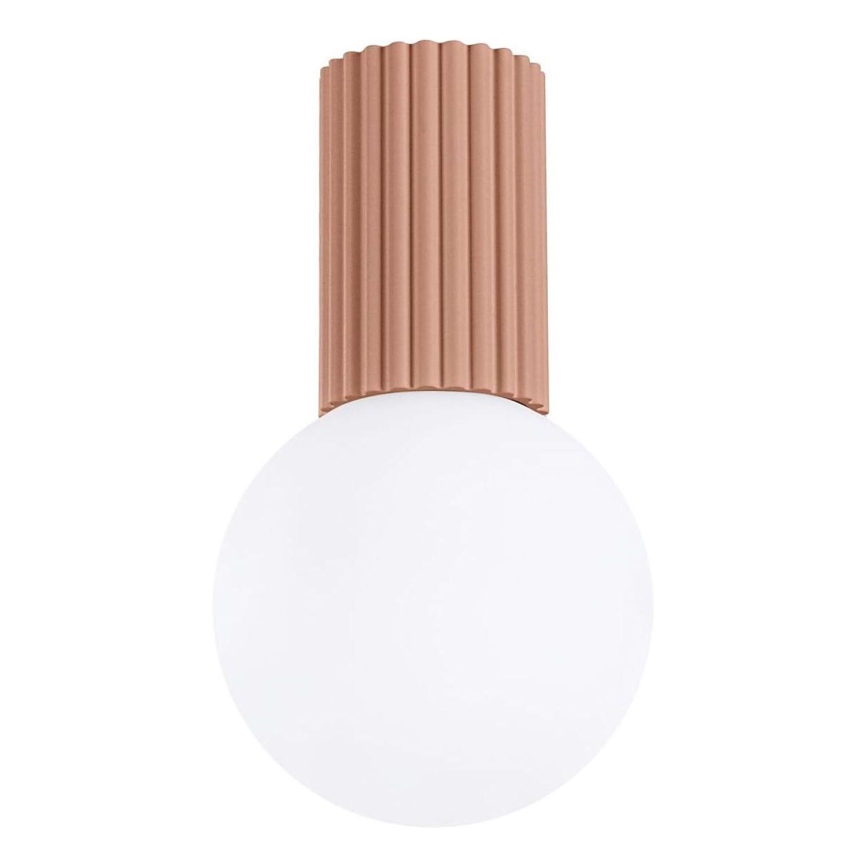 Badkamer plafondlamp HALO 1xG9/8W/230V diameter 12 cm IP44 bruin