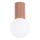 Badkamer plafondlamp HALO 1xG9/8W/230V diameter 12 cm IP44 bruin