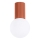 Badkamer plafondlamp HALO 1xG9/8W/230V diameter 12 cm IP44 oranje