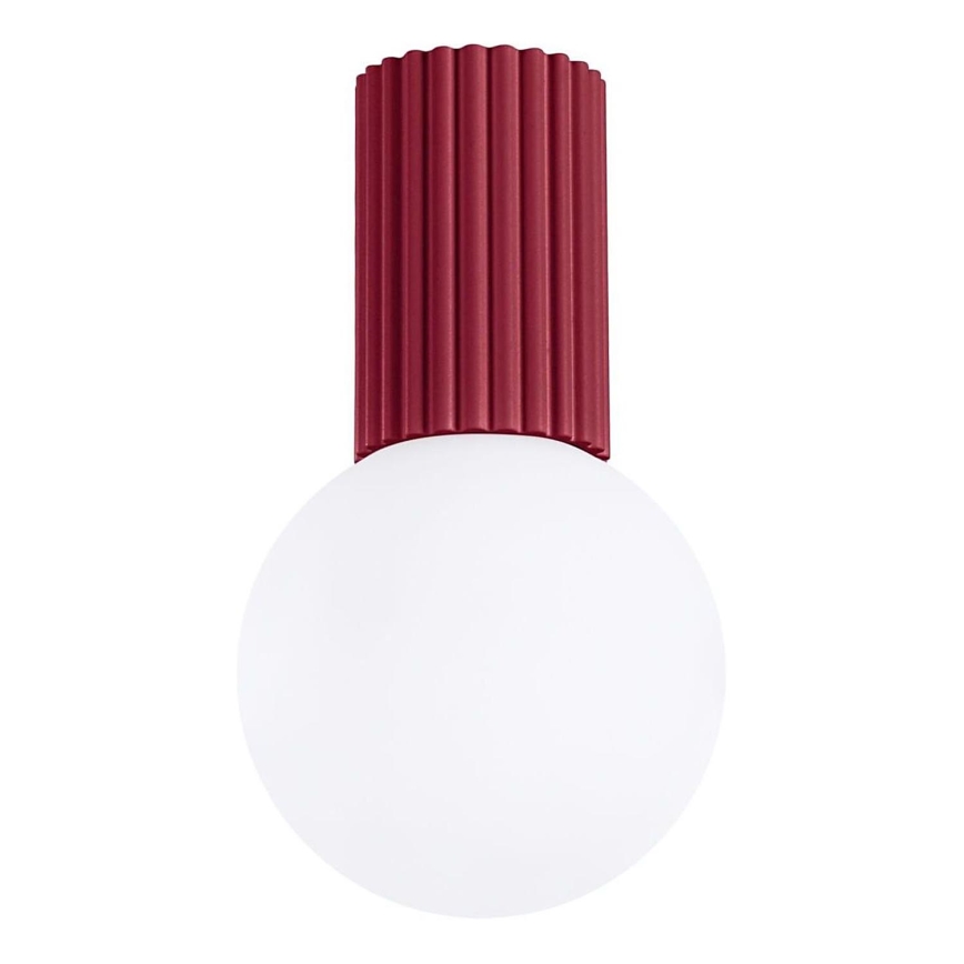 Badkamer plafondlamp HALO 1xG9/8W/230V diameter 12 cm IP44 rood