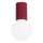 Badkamer plafondlamp HALO 1xG9/8W/230V diameter 12 cm IP44 rood