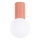 Badkamer plafondlamp HALO 1xG9/8W/230V diameter 12 cm IP44 roze