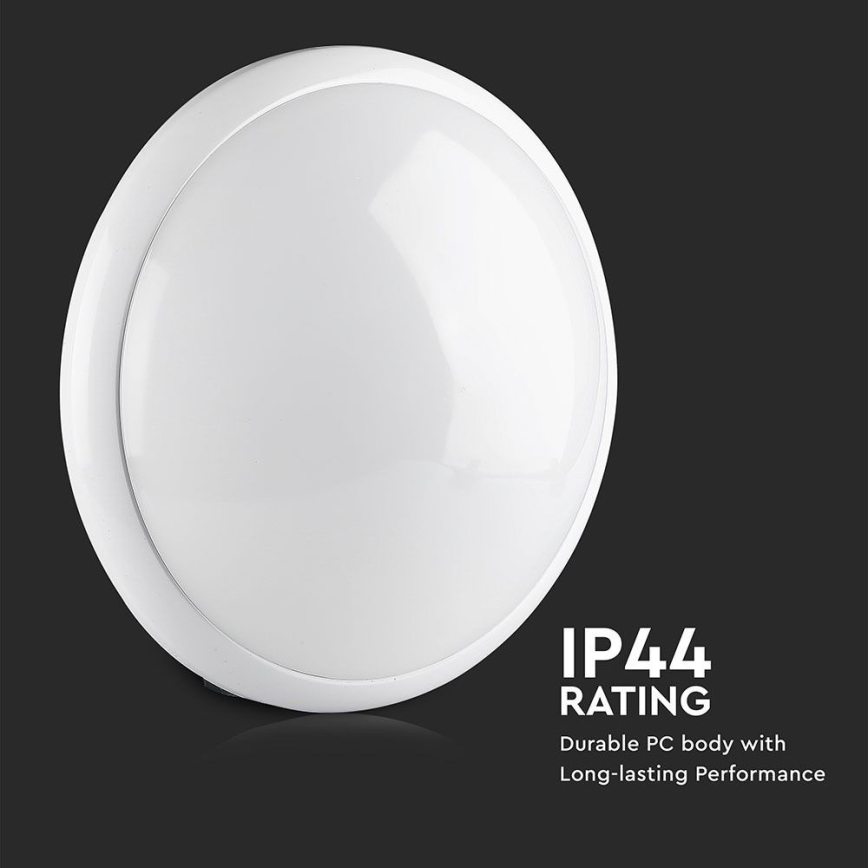 Badkamer plafondlamp met sensor 1xE27/60W/230V IP44 ø 29,6 cm