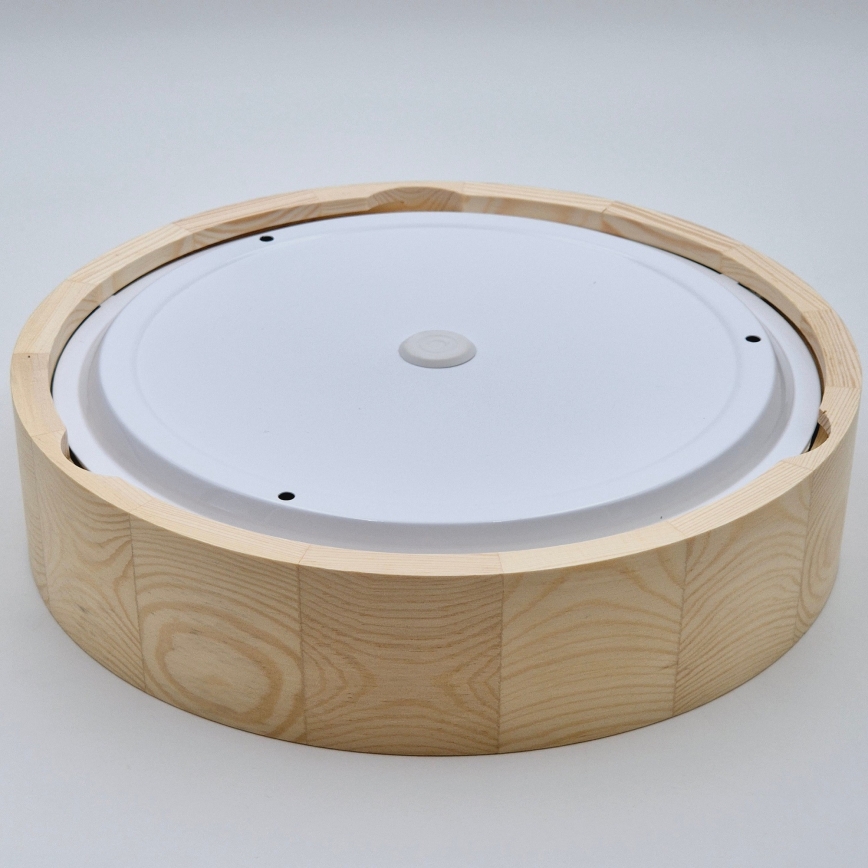 Badkamer plafondlamp NATURAL 3xE27/15W/230V IP54 grenen ø 37 cm
