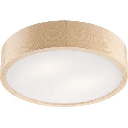 Badkamer plafondlamp NATURAL 3xE27/15W/230V IP54 grenen ø 37 cm