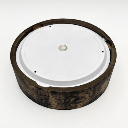 Badkamer plafondlamp OAK SMOKY 2xE27/15W/230V IP54 Ø 27,5 cm eiken/bruin