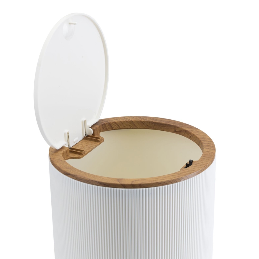 Badkamer set ALISON 5 st. wit/bruin