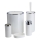 Badkamer set CARMEN 5 st. wit/glanzend chroom