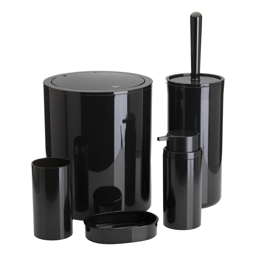 Badkamer set CARMEN 5 st. zwart