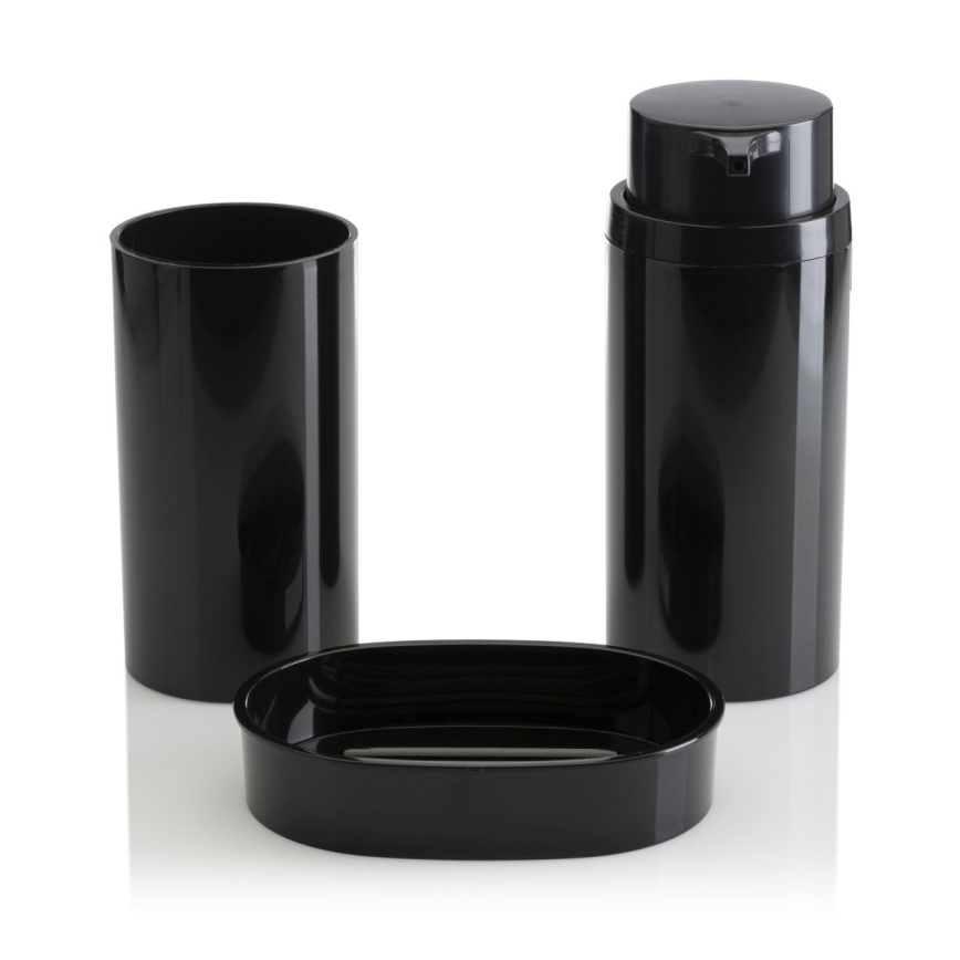 Badkamer set CARMEN 5 st. zwart