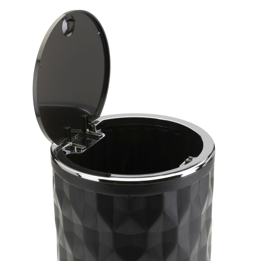 Badkamer set REINA 5 st. zwart/glanzend chroom
