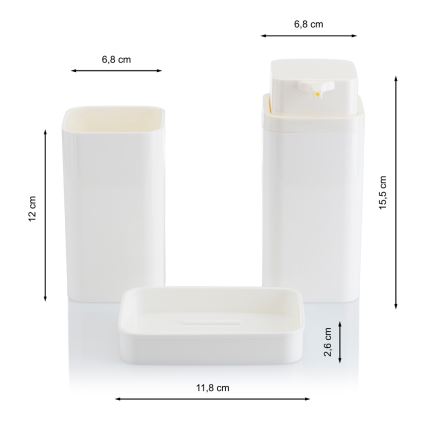 Badkamer set SIERRA 5 st. wit
