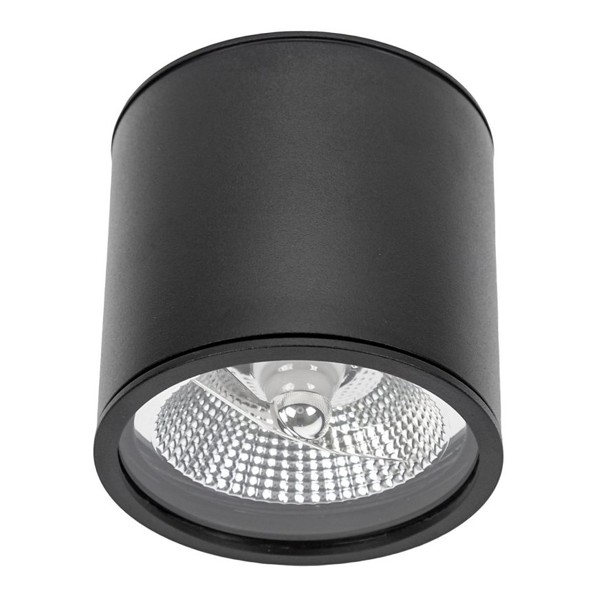 Badkamer spot CHLOE AR111 1xGU10/12W/230V IP65 rond zwart