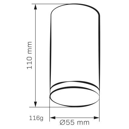 Badkamer spot TURYN 1xGU10/10W/230V IP44 wit