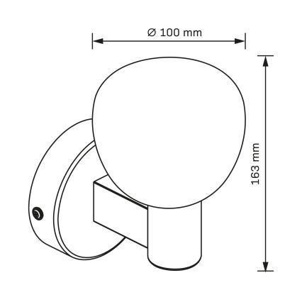 Badkamer wandlamp POLA 1xG9/5W/230V IP44 zwart/helder
