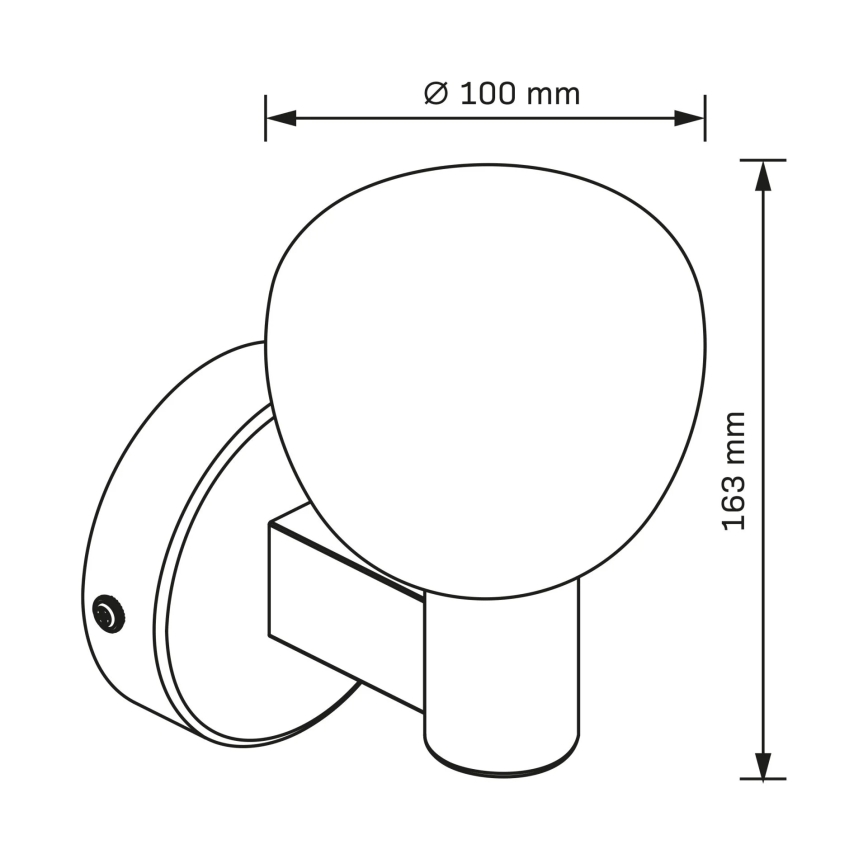 Badkamer wandlamp POLA 1xG9/5W/230V IP44 zwart/helder
