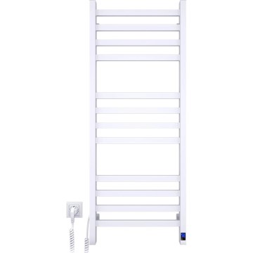 Badkamerhanddoekradiator met thermostaat AVANGARD 459W/230V 120,6 cm IP44 wit links vierkant