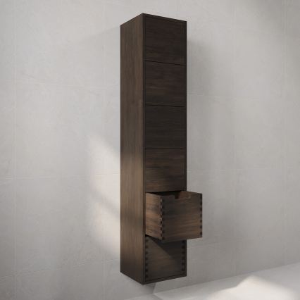 Badkamerkast GRIBSKOV 175 cm bruin/eiken