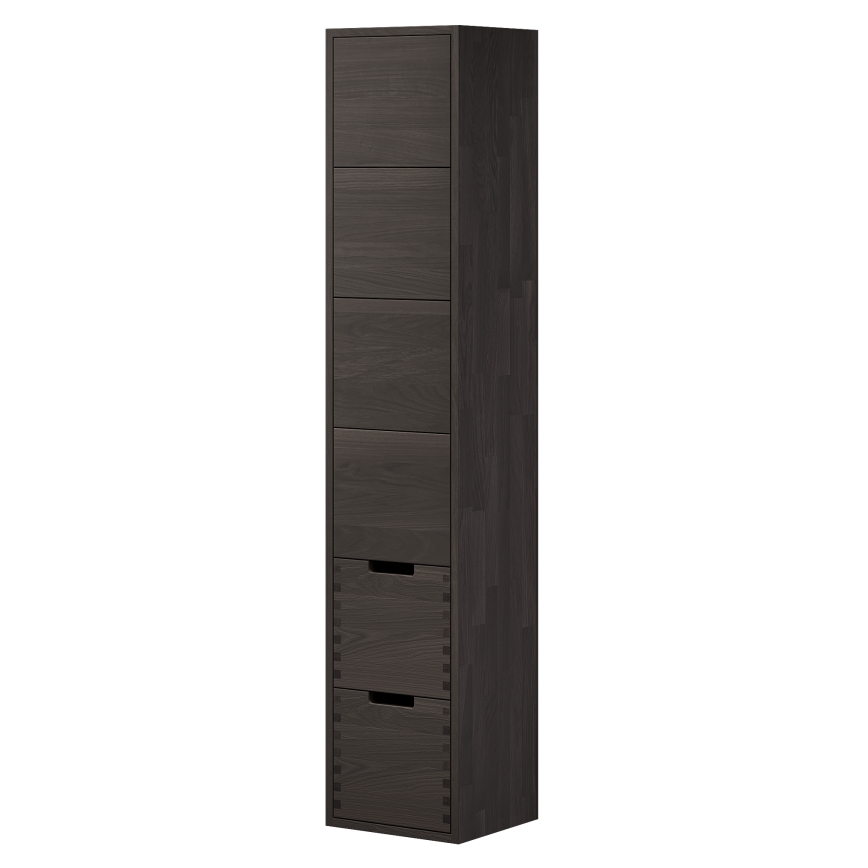 Badkamerkast GRIBSKOV 175 cm bruin/eiken