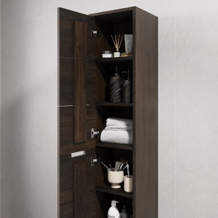 Badkamerkast GRIBSKOV 175 cm bruin/eiken