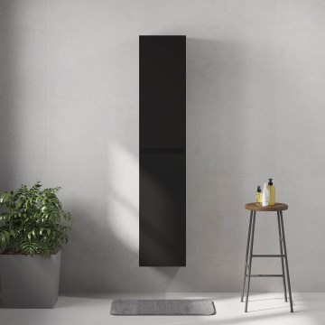 Badkamerkast HELSINKI 174x35x32 cm zwart