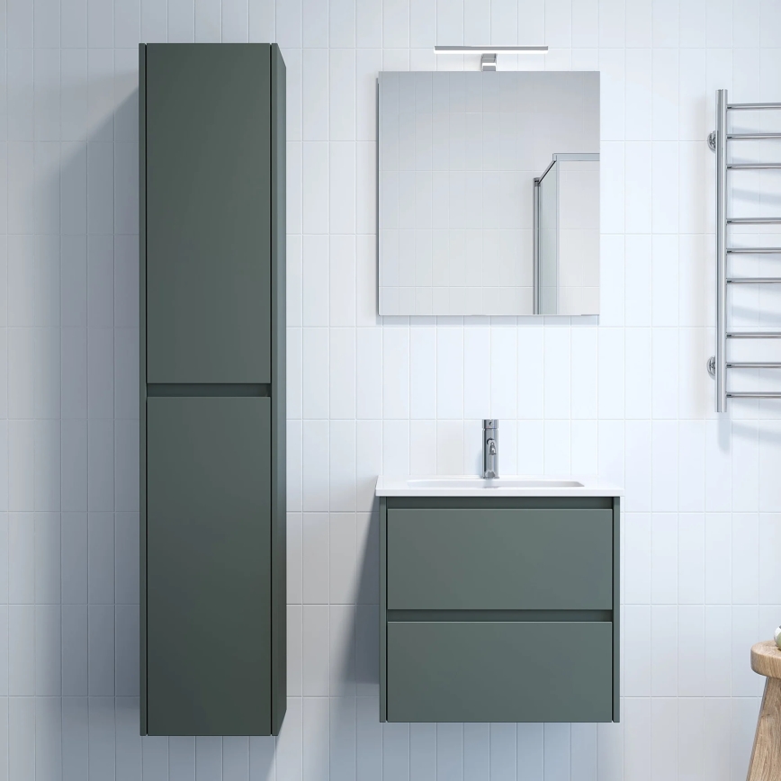 Badkamerkast MOLDE 35x174x32 cm groen