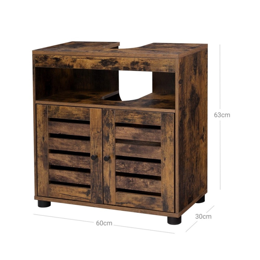 Badkamerkast RENE bruin