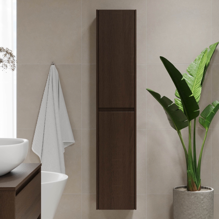 Badkamerkast TRONDHEIM 35x174x30 cm walnoot