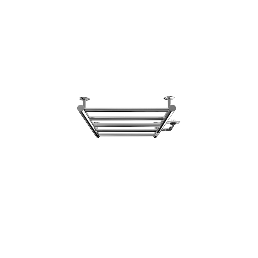 Badkamerladderradiator CLASSIC 65W/230V 65x43 cm roestvrij staal/glanzend chroom rechts