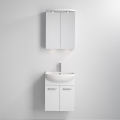 Badkamermeubel met wastafel ASTRID + LED-spiegelkast 4xLED/4,3W/230V IP44 wit