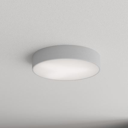 Badkamerplafondlamp CLEO met sensor, 3xE27/24W/230V, Ø 40 cm, grijs, IP54