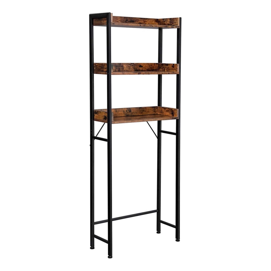 Badkamerrek RENARO bruin/zwart