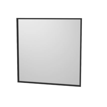 Badkamerspiegel BORGSTED 80 x 80 cm, zwart